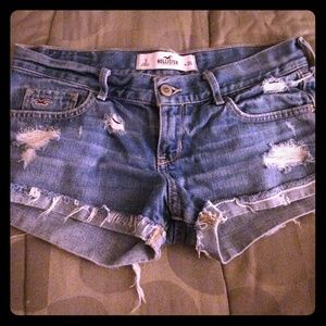 Distressed Jean Shorts
