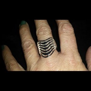 Sterling Silver Wave Ring