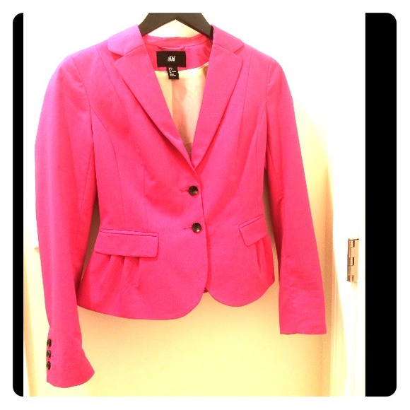 Hot pink H&m Blazer/jacket