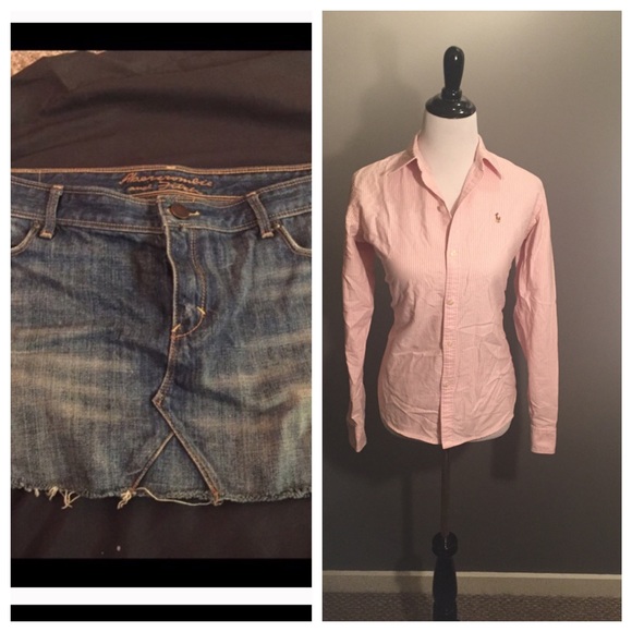 A&F skirt and Ralph Lauren polo bundle