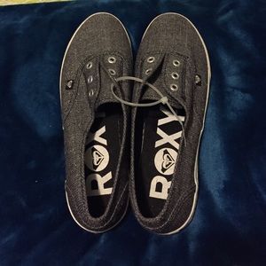 Silver grey Roxy slip on shoes