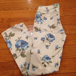 Free People floral jeans