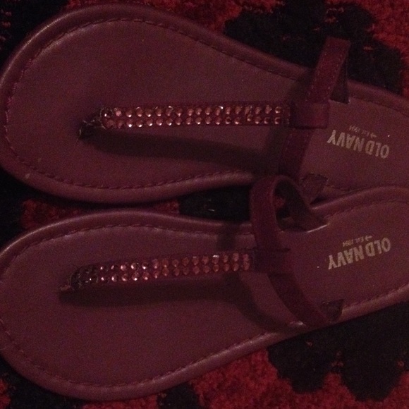 Purple Studded Old Navy Slippers
