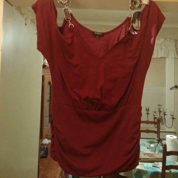 Wine colored top