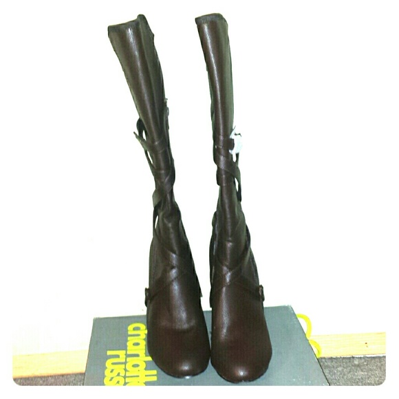 Below the knee brown 4.5 inches  boot