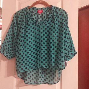 NWT  sheer top with attached tank