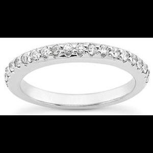 Ladies diamond wedding band