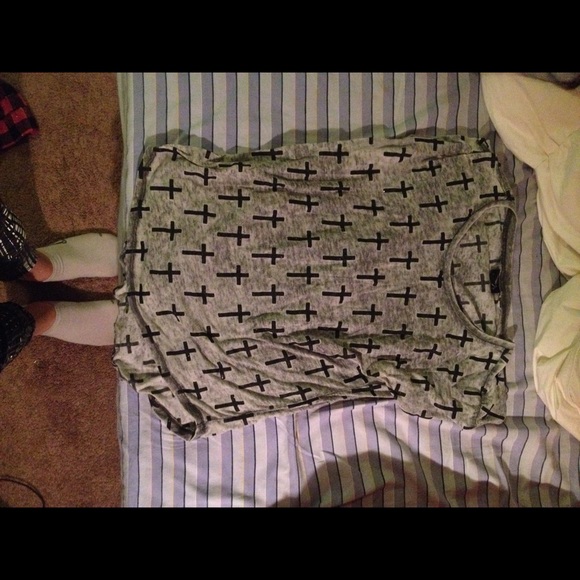 Cross sparkle shirt