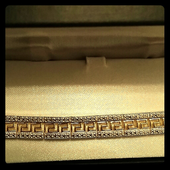 ⭐REDUCED⭐18k Gold over Brass w/ Diamond Accent