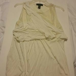 Cable&gauge ivory lace blouse