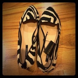 Cream and black loafers!