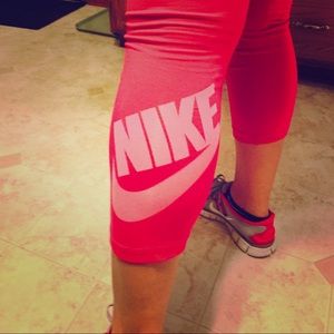 Nike pink leggings XL