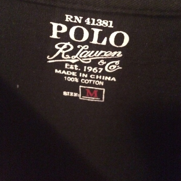 Black Ralph Lauren Polo Tee - Picture 2 of 3