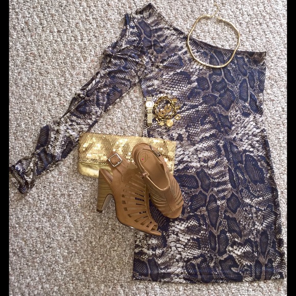 Snake Print Dress