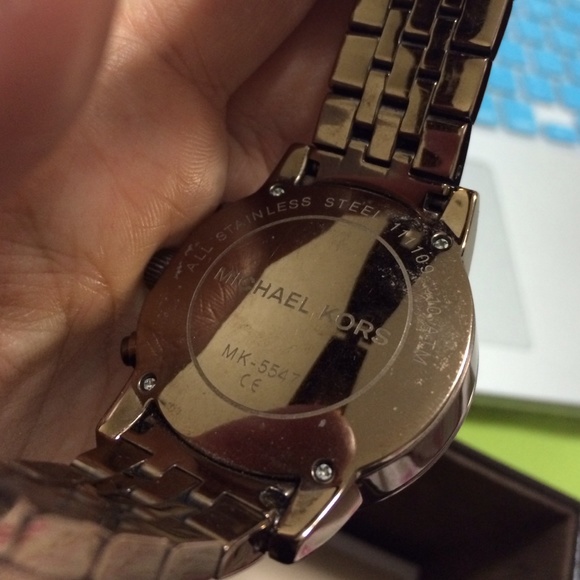 Pre-loved Michael Kors Chocolate Chronograph Watch - Picture 3 of 4