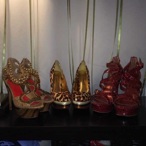Three hot pairs of stilettos bundle! NWOT 8 1/2
