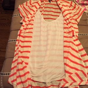 Size large blouse with built in tank.