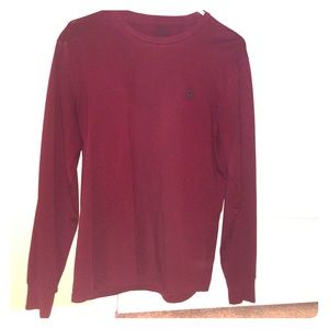Maroon long sleeve Polo Ralph Lauren tee