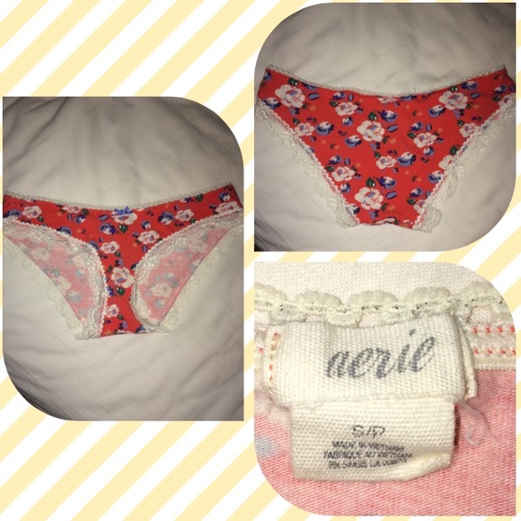 Cute floral pattern panties