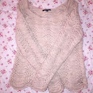 Cream American Eagle Outfitters Knit