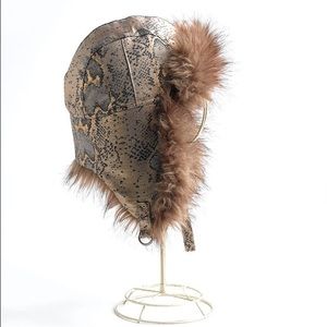 Fuzzy and Fancy winter trapper hat