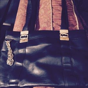 Donna Karan Black Leather shoulder Bag
