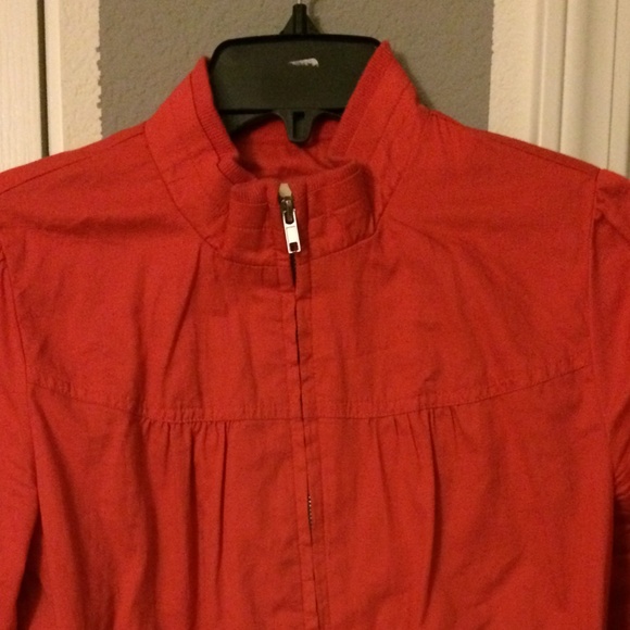 Orange long sleeve jacket