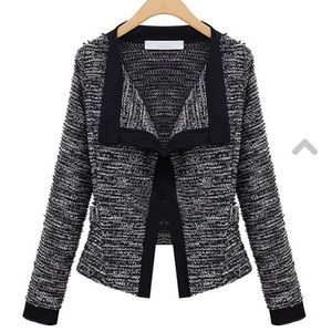 Black & White Open Jacket