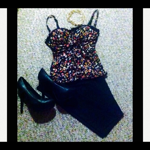 Floral Bustier