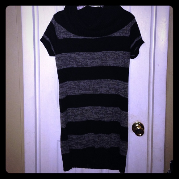 Grey and black dress