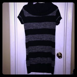 Grey and black dress