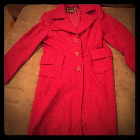 Red woman's coat large