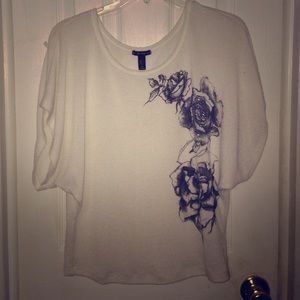 White rose shirt