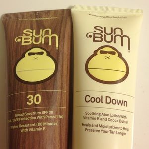 Sun Bum SPF 30 and Cool Down lotions