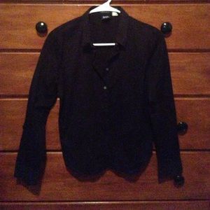 GAP Black Button Up Long Sleeve Shirt