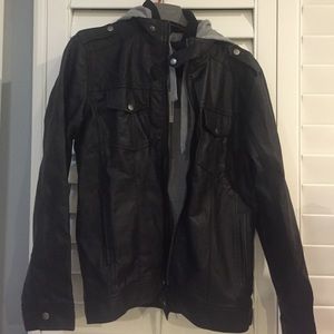 Brand new men's faux leather jacket