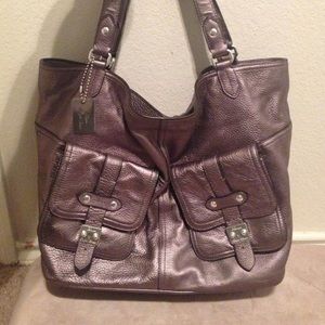 Metallic Ralph Lauren tote!