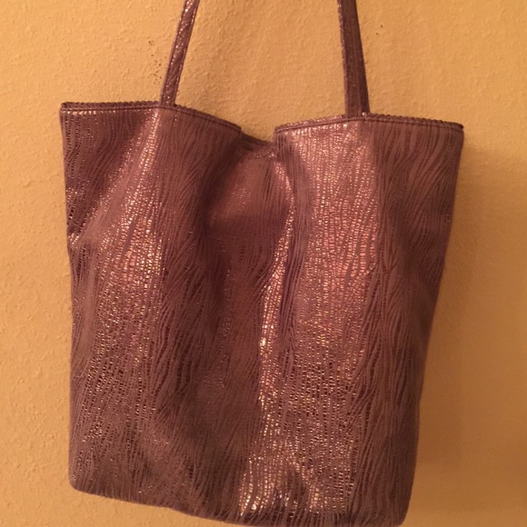 Beautiful Carlos Falchi bronze tote
