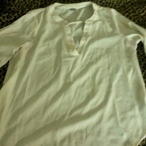 Creme silk shirt