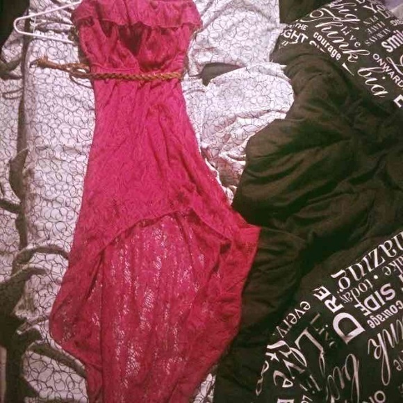 Pink high low dress - Picture 1 of 3