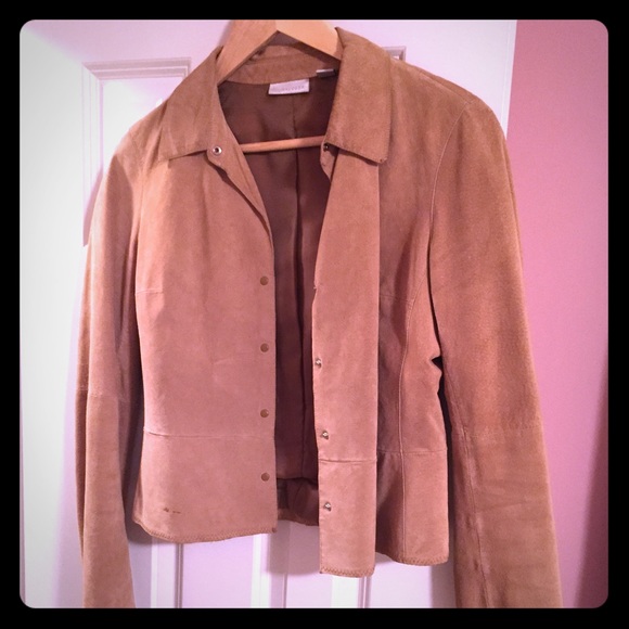 Halogen caramel suede jacket