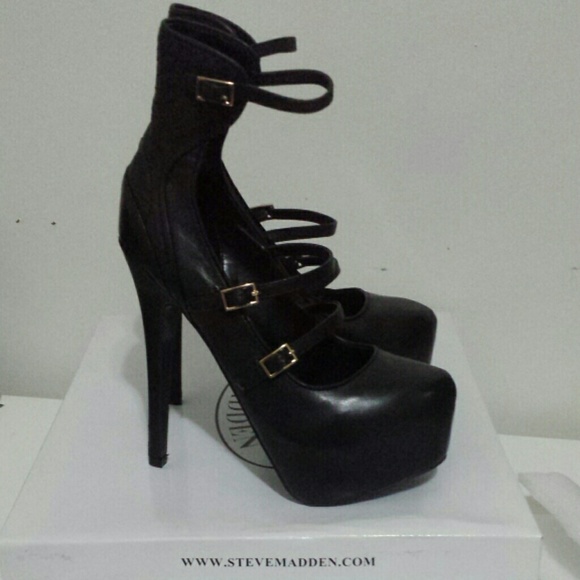 Black  steve madden high heels