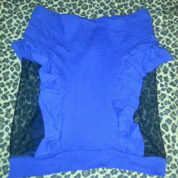Clubwear high waist skirt with mesh sides
