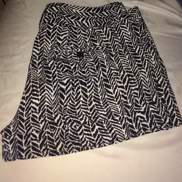 Black and white Aztec shorts