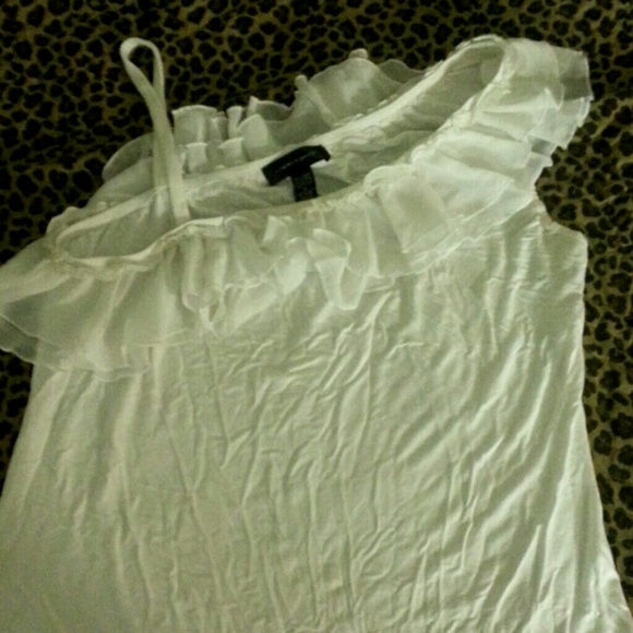 White one shoulder top
