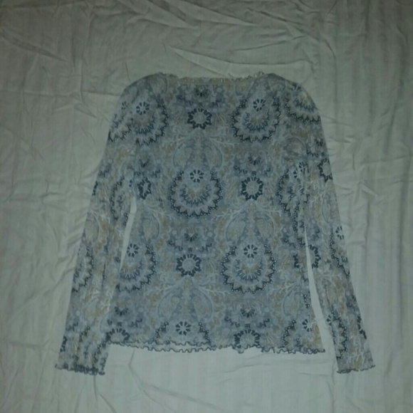 BUNDLED pretty long sleeved top that is lined SzL - Picture 3 of 4
