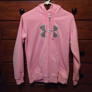Women's Brest Cancer Under Armour Zip Up