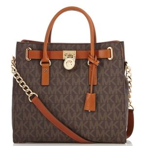 Michael Kors Hamilton Large Logo NS Tote NWT