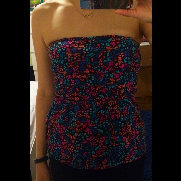PacSun, Billabong Colorful Strapless Top