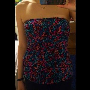 PacSun, Billabong Colorful Strapless Top
